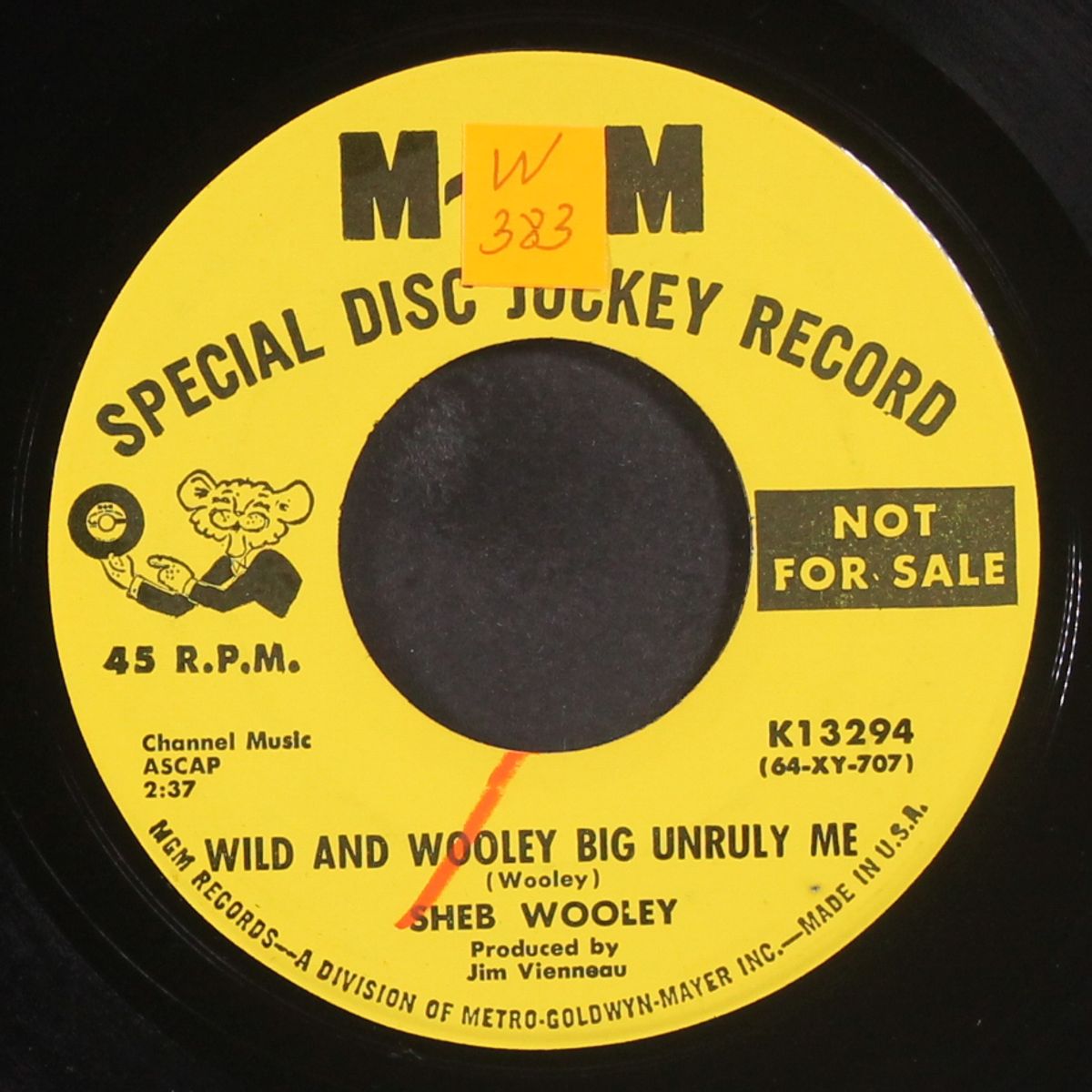 sittin' and thinkin' / wild and wooleybig unruly me by SHEB WOOLEY