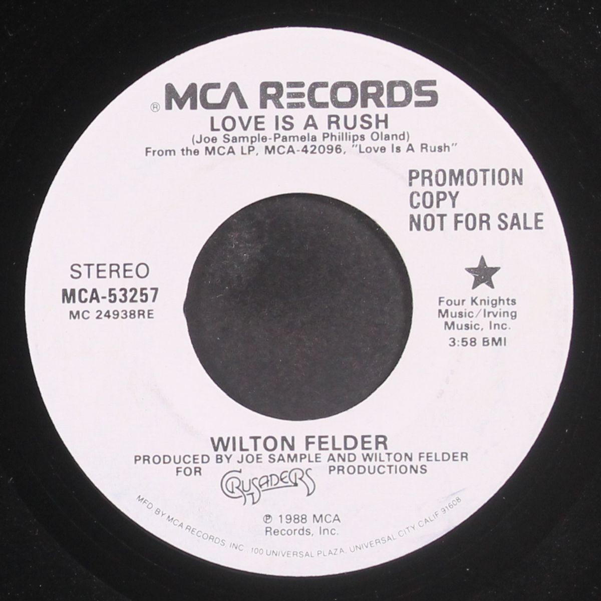 love is a rush / same by WILTON FELDER