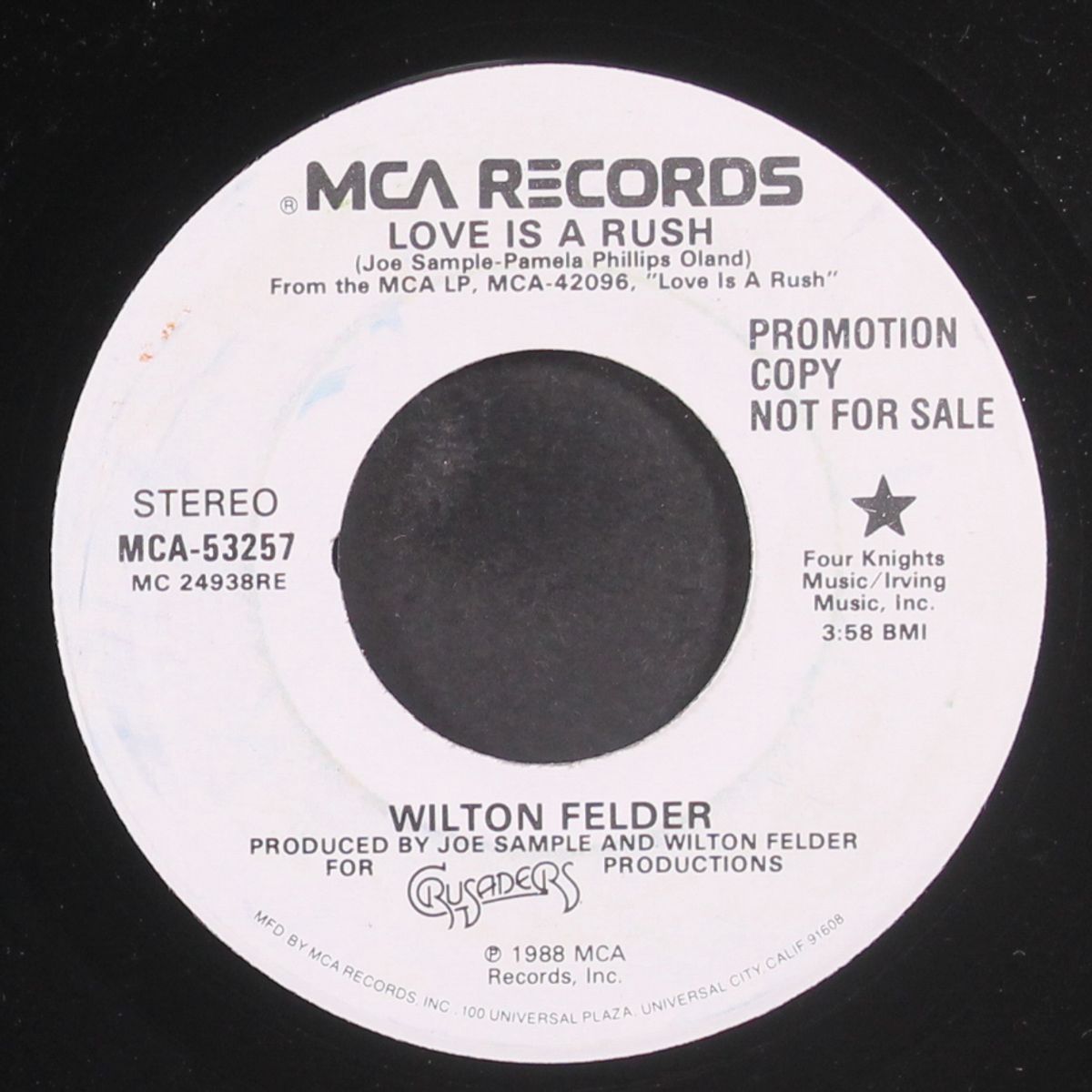 love is a rush / same by WILTON FELDER