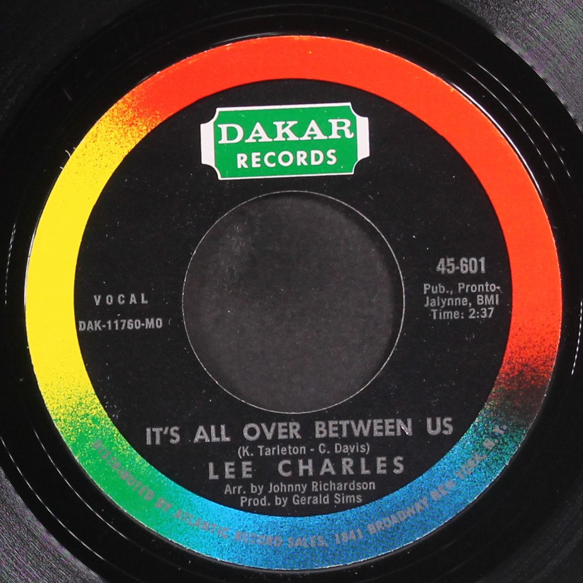 then would you love me / it's all over between us by LEE CHARLES