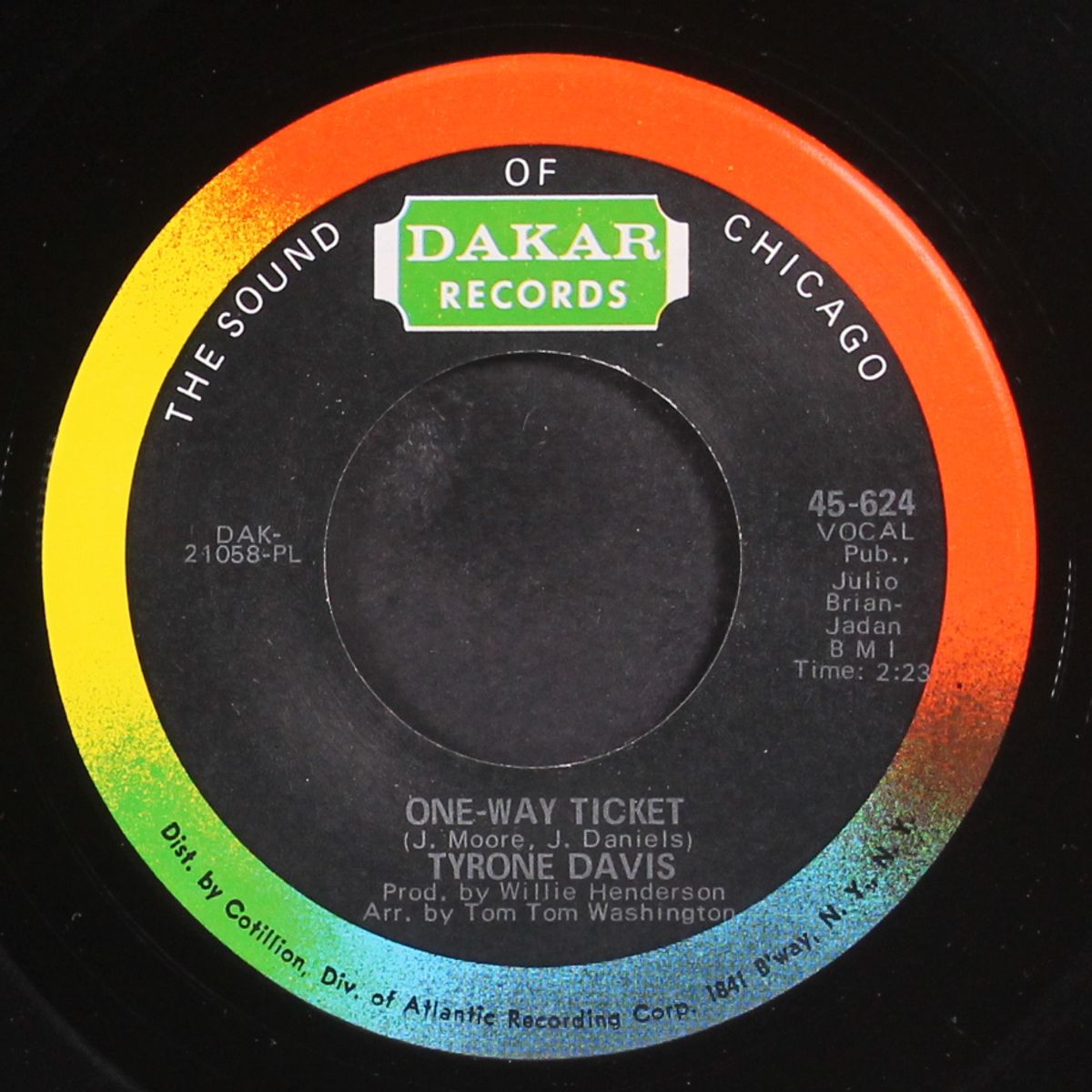 one-way ticket / we got a love by TYRONE DAVIS