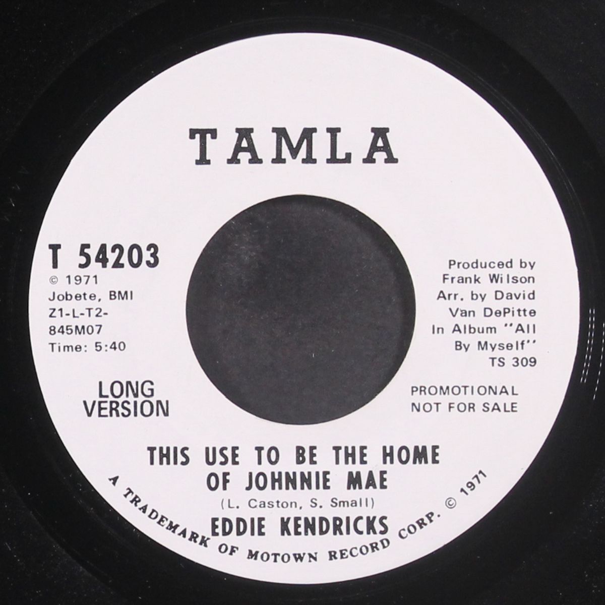 this use to be the home of johnnie mae by EDDIE KENDRICKS
