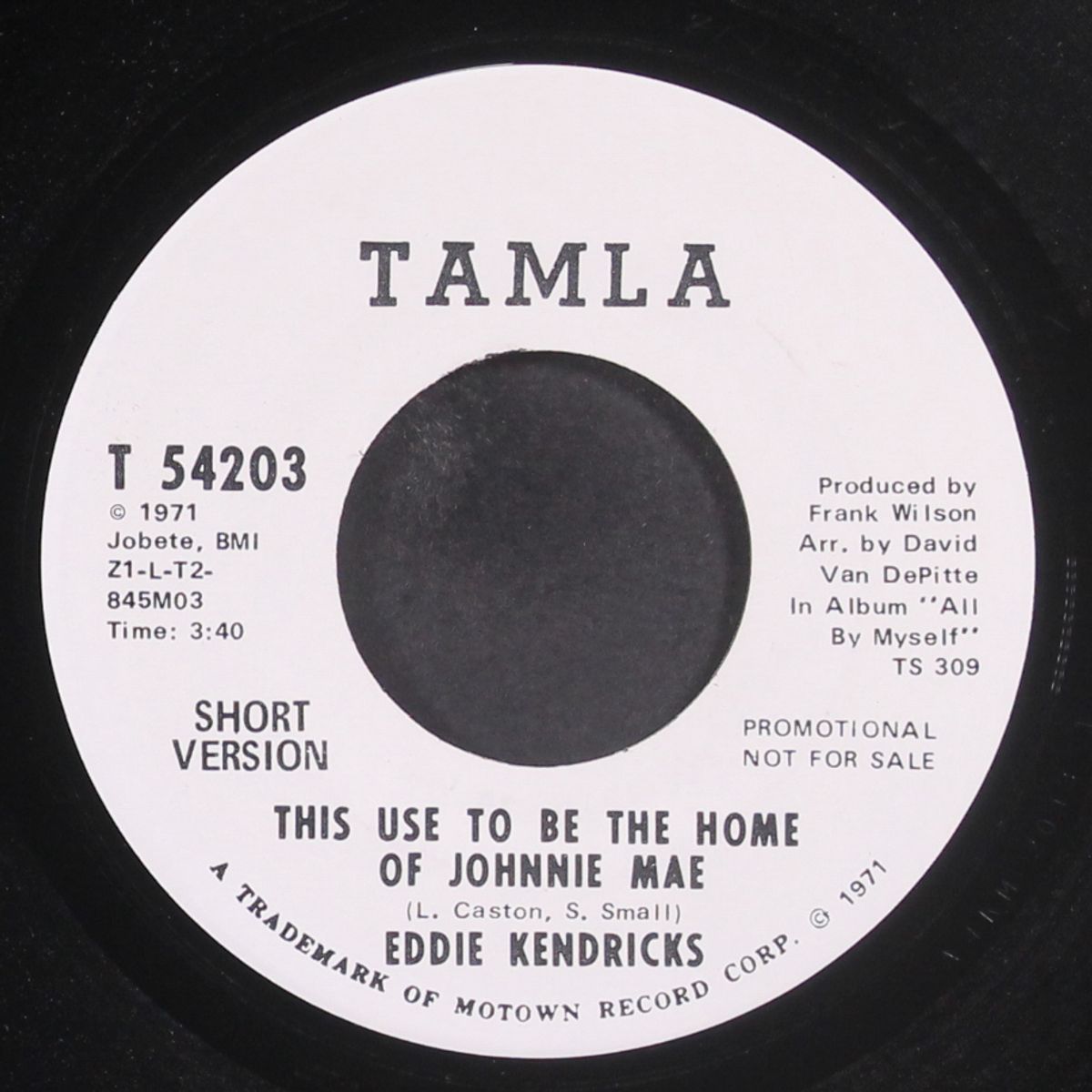 this use to be the home of johnnie mae by EDDIE KENDRICKS