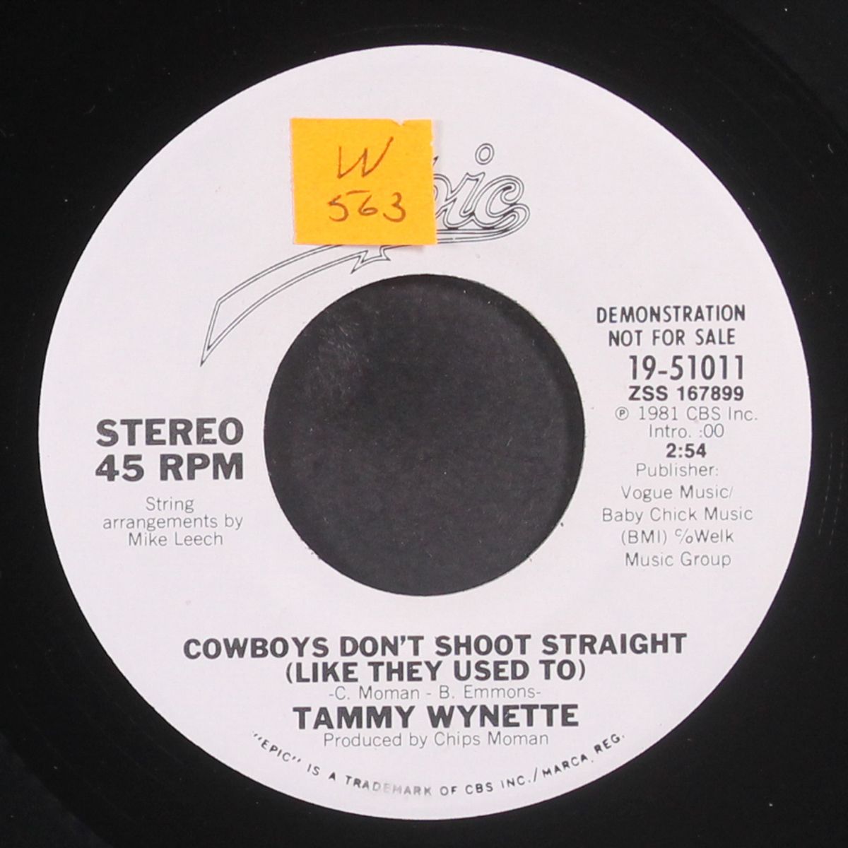 cowboys don't shoot straight / same by TAMMY WYNETTE