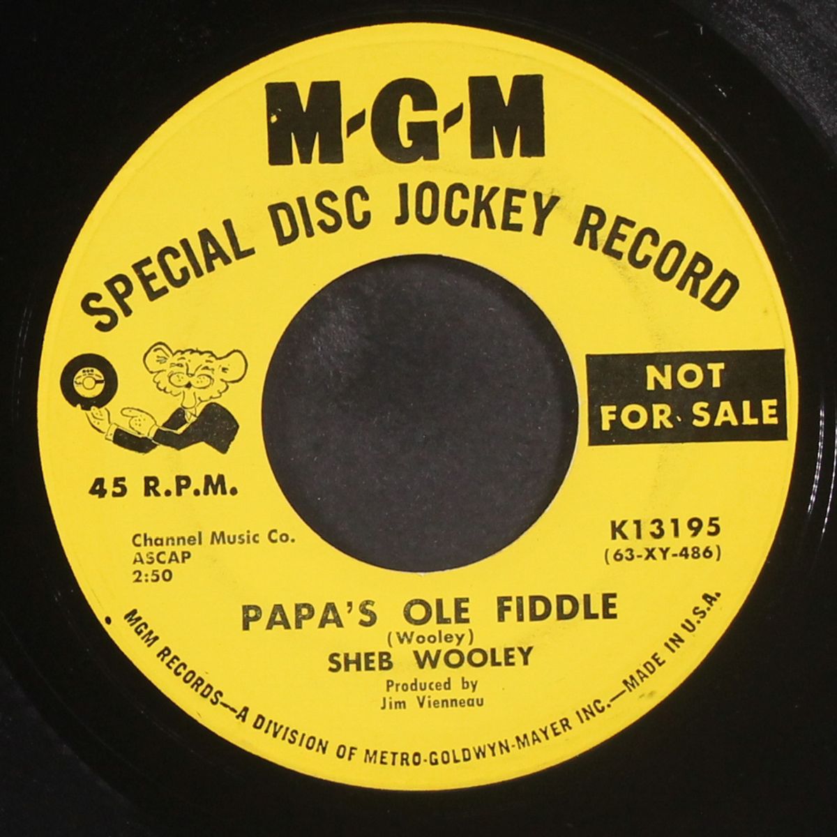 she called me baby / papa's old fiddle by SHEB WOOLEY