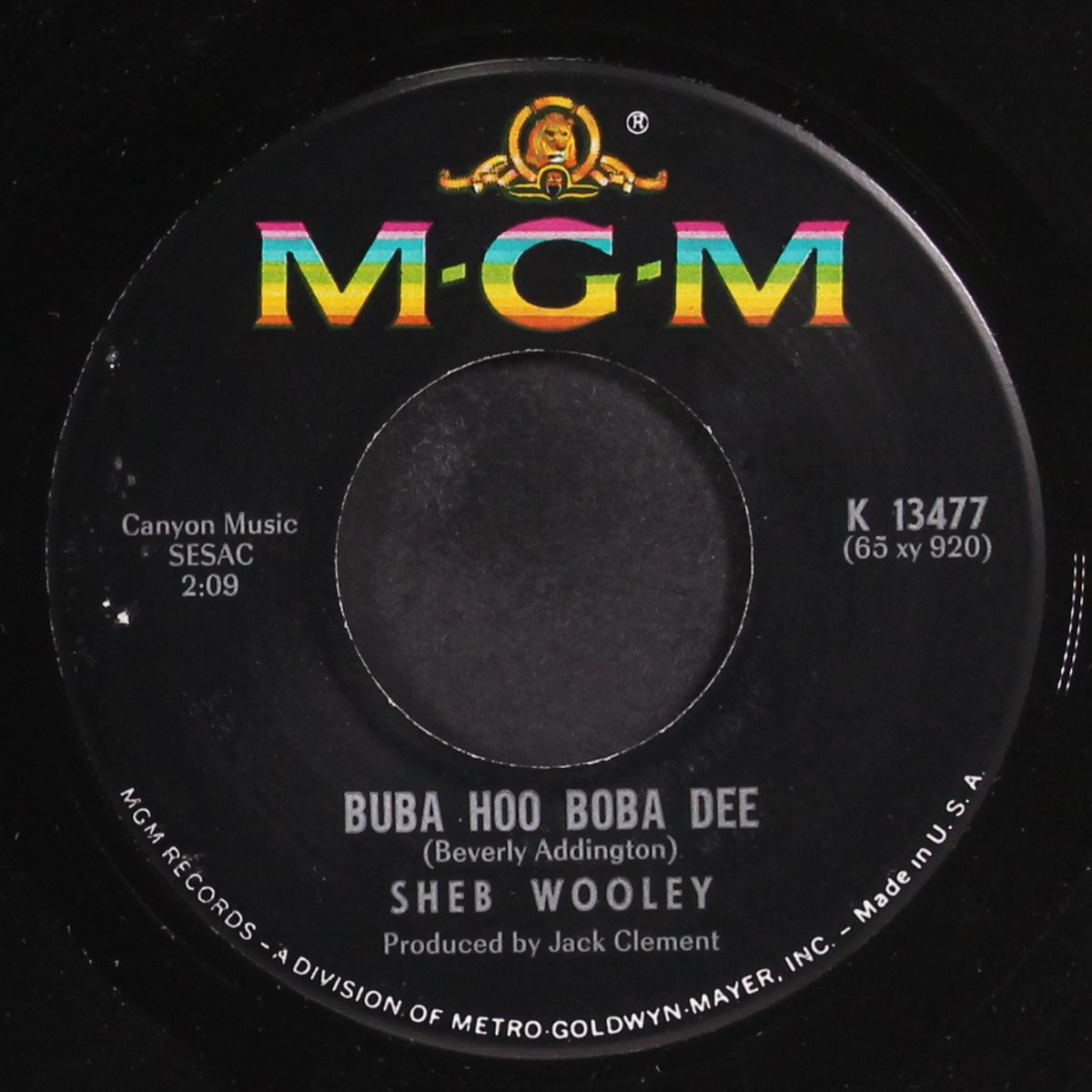 i'll leave the singin' to the bluebirds / buba hoo boba dee by SHEB WOOLEY