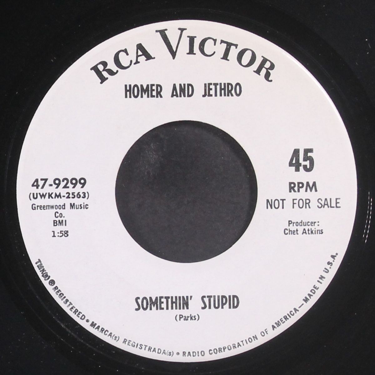 the ballad of roger miller / somethin' stupid by HOMER & JETHRO