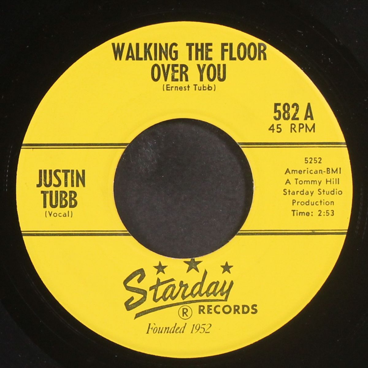 walking the floor over you by JUSTIN TUBB