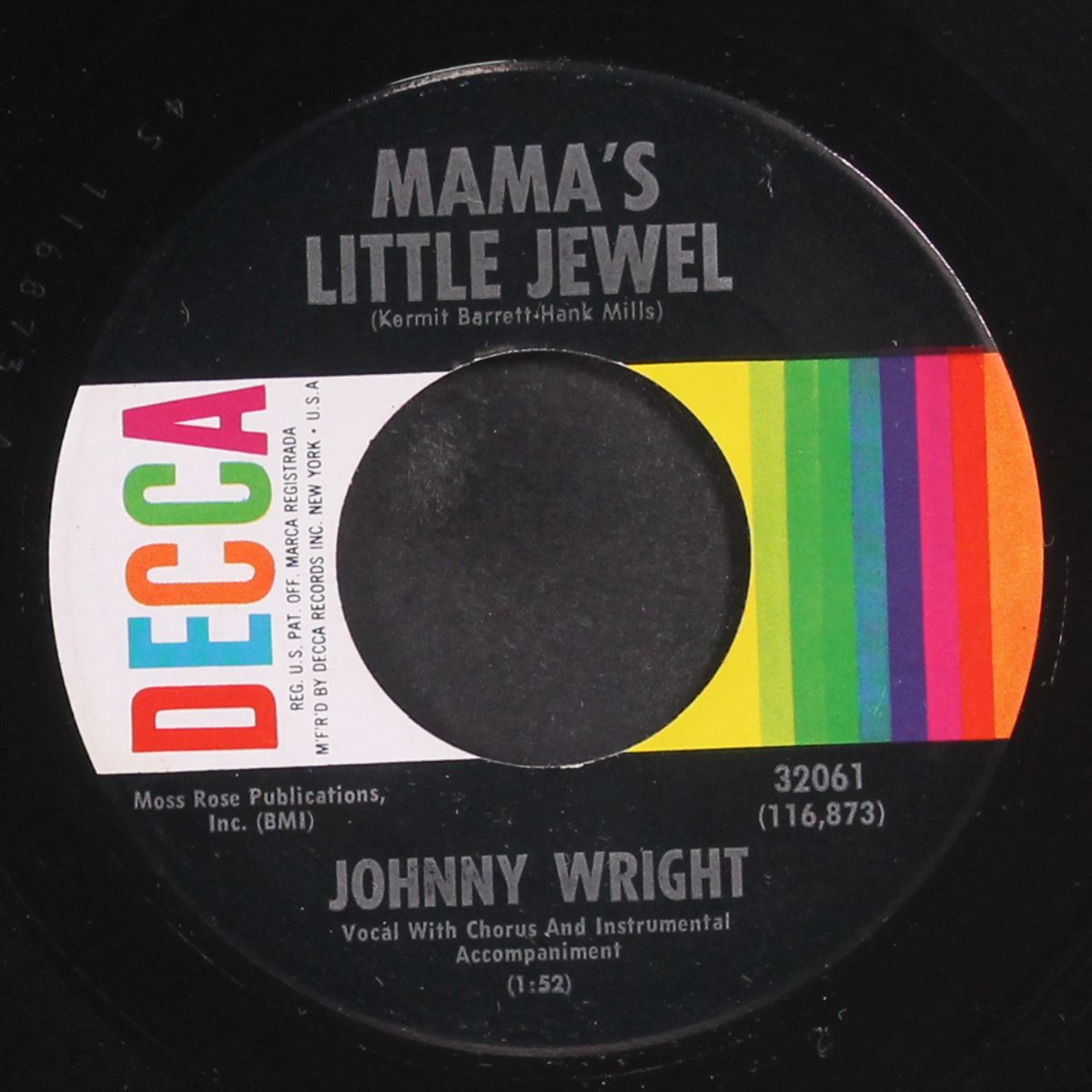 mama's little jewel by JOHNNY WRIGHT