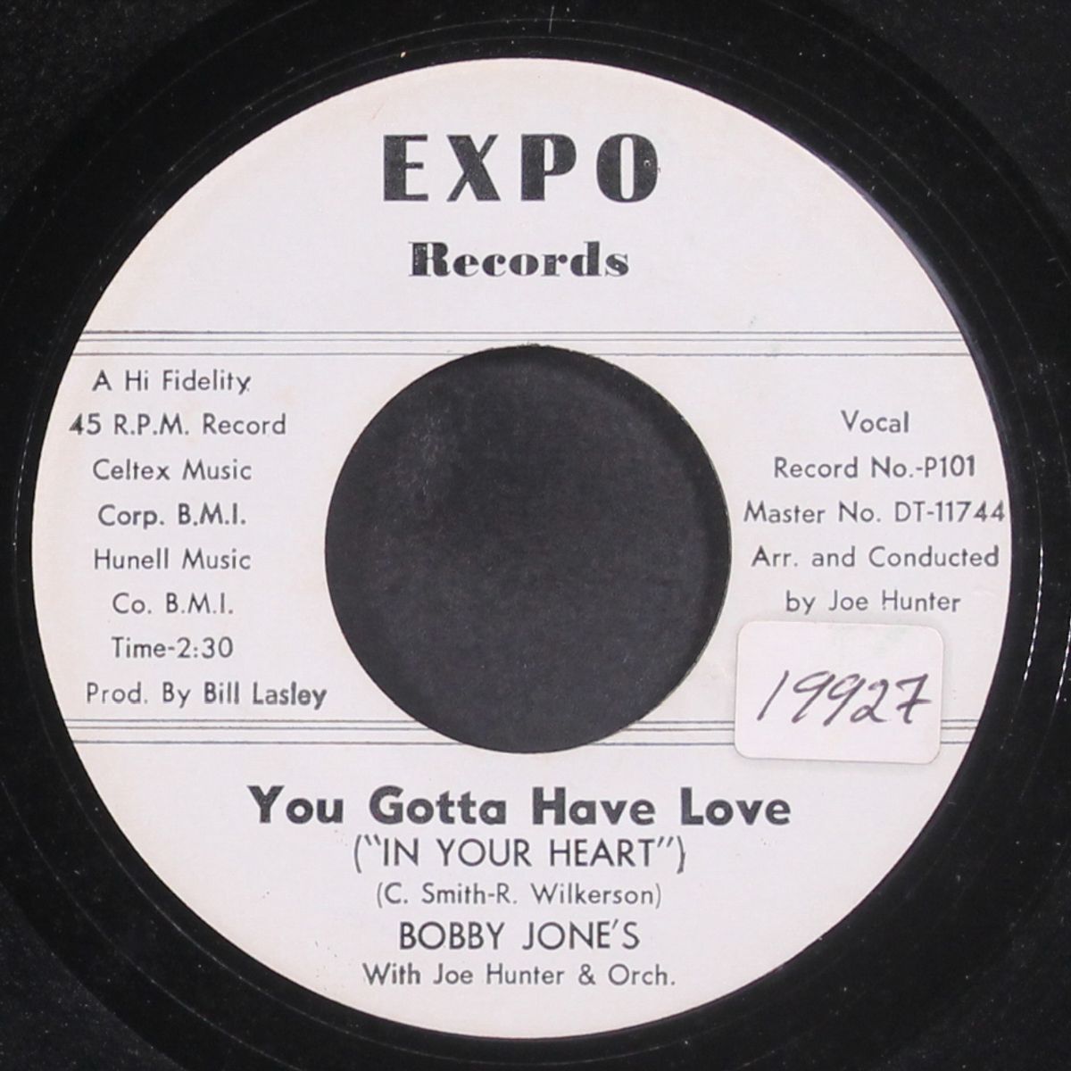 talkin' 'bout jone's / you gotta have love by BOBBY JONES