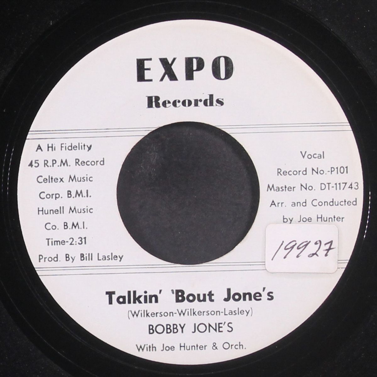 talkin' 'bout jone's / you gotta have love by BOBBY JONES