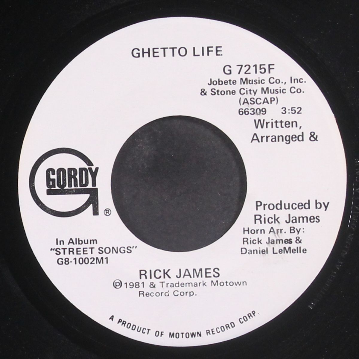 ghetto life / same by RICK JAMES
