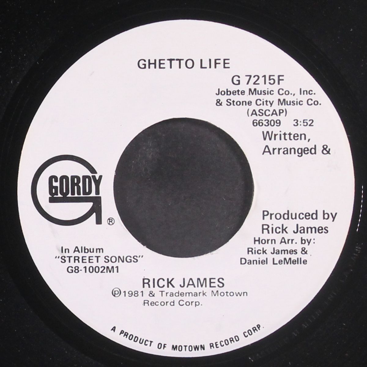 ghetto life / same by RICK JAMES