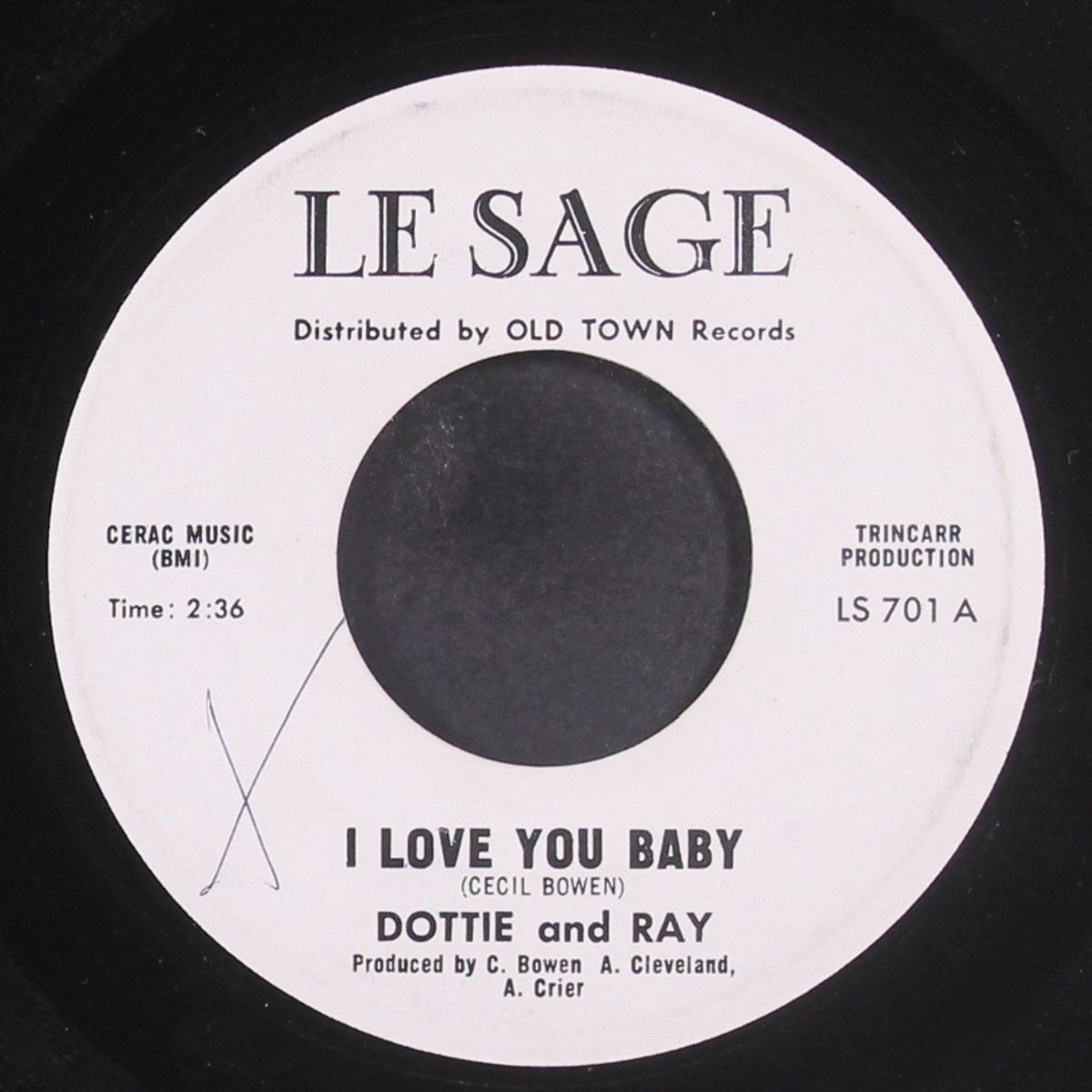 i love you baby / la la lover by DOTTIE & RAY