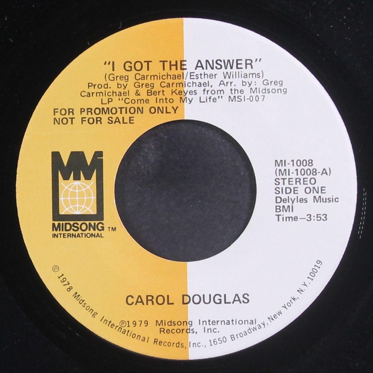 i got the answer / mono by CAROL DOUGLAS