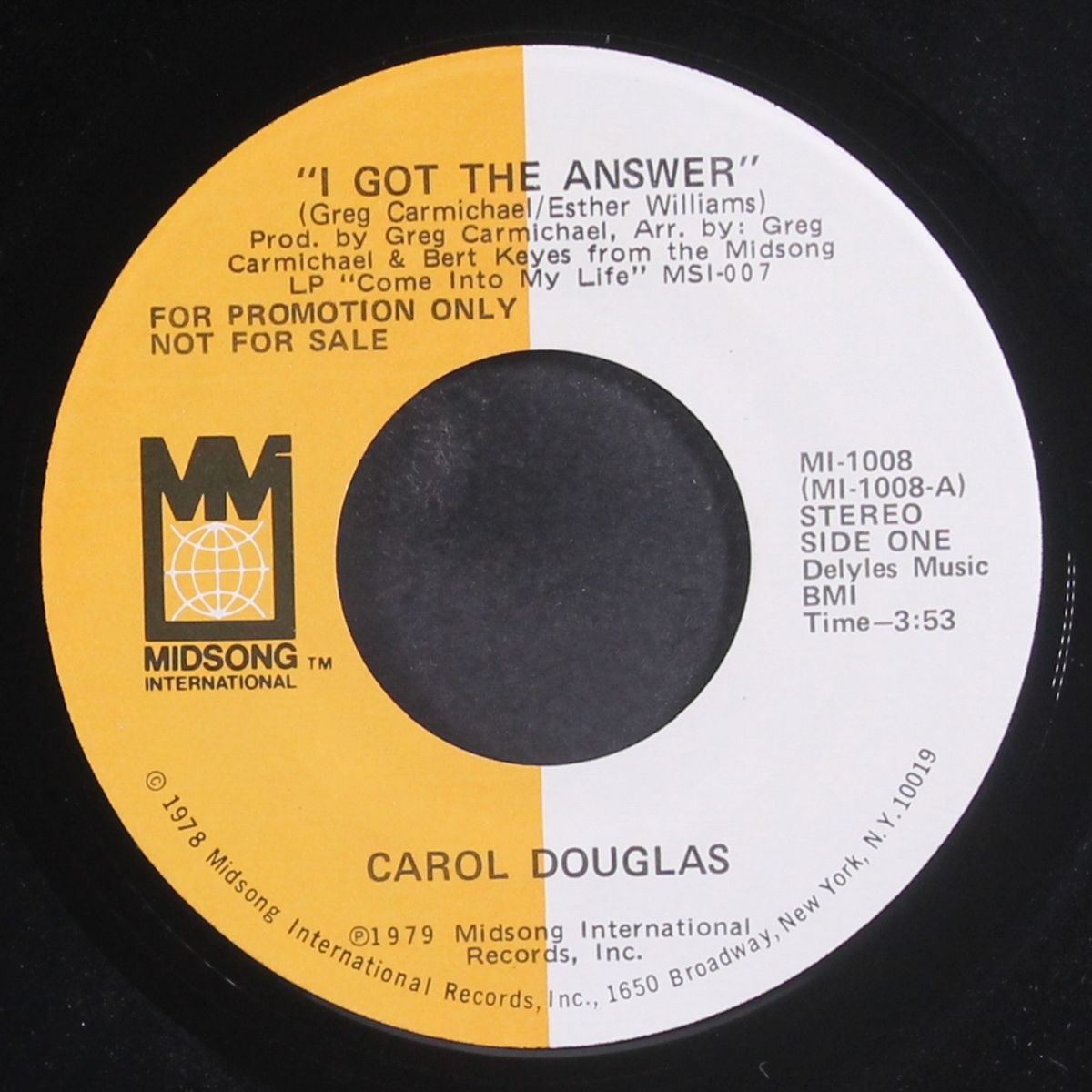i got the answer / mono by CAROL DOUGLAS