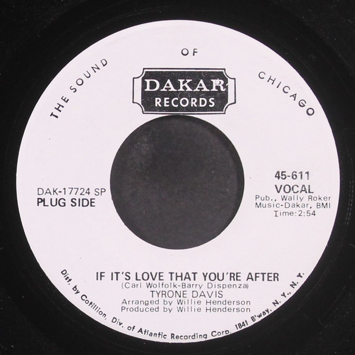 if it's love that you're after / when i'm not around by TYRONE DAVIS