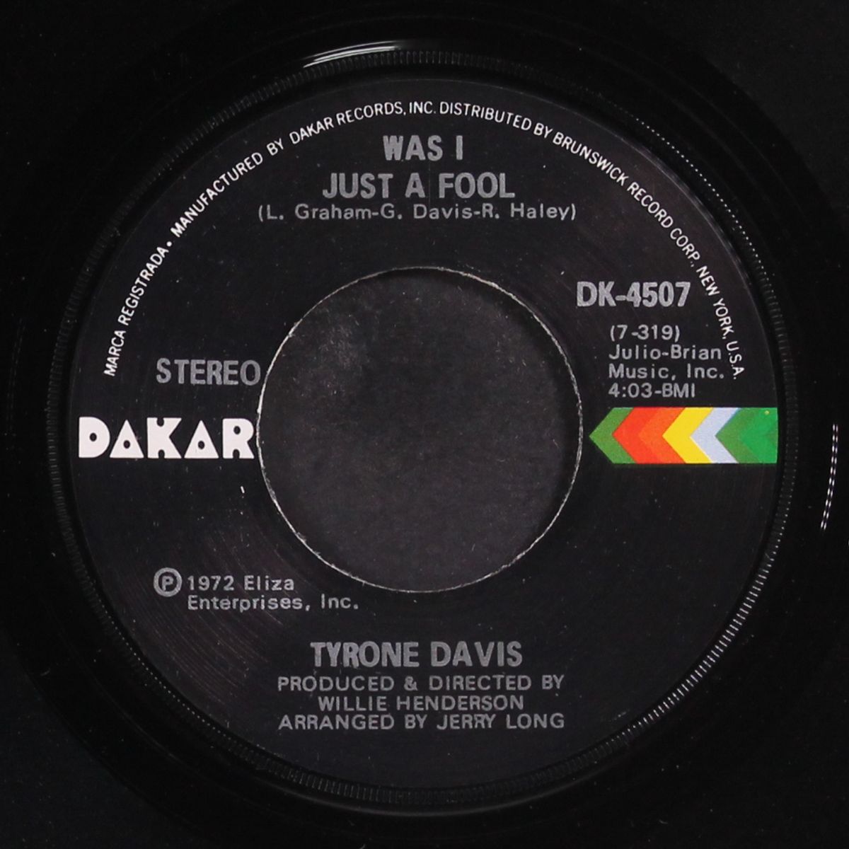 after all this time / was i just a fool by TYRONE DAVIS