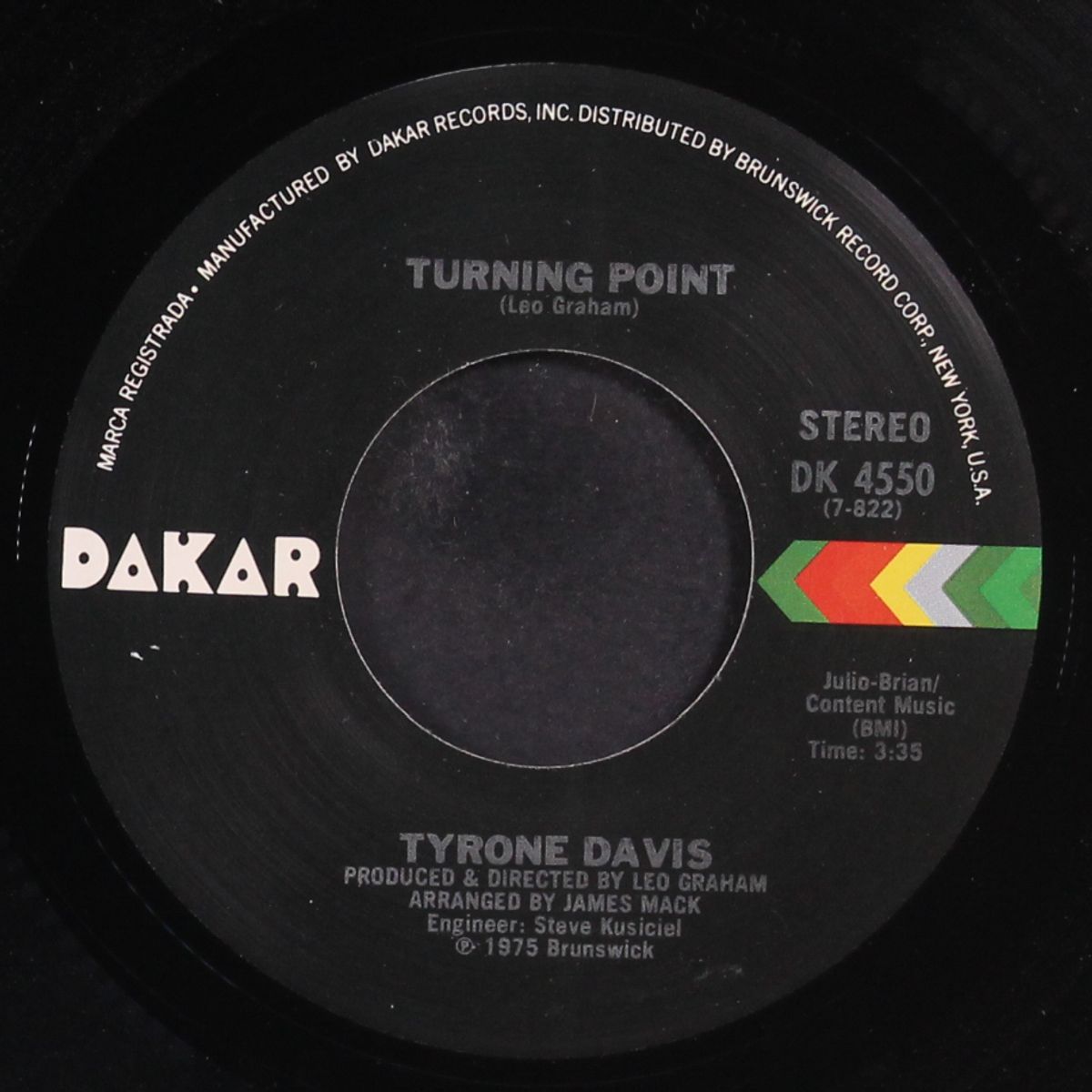 turning point / don't let it be too late by TYRONE DAVIS