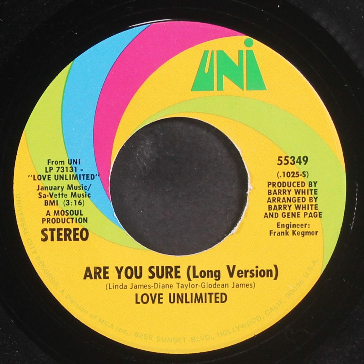 are you sure / another chance by LOVE UNLIMITED