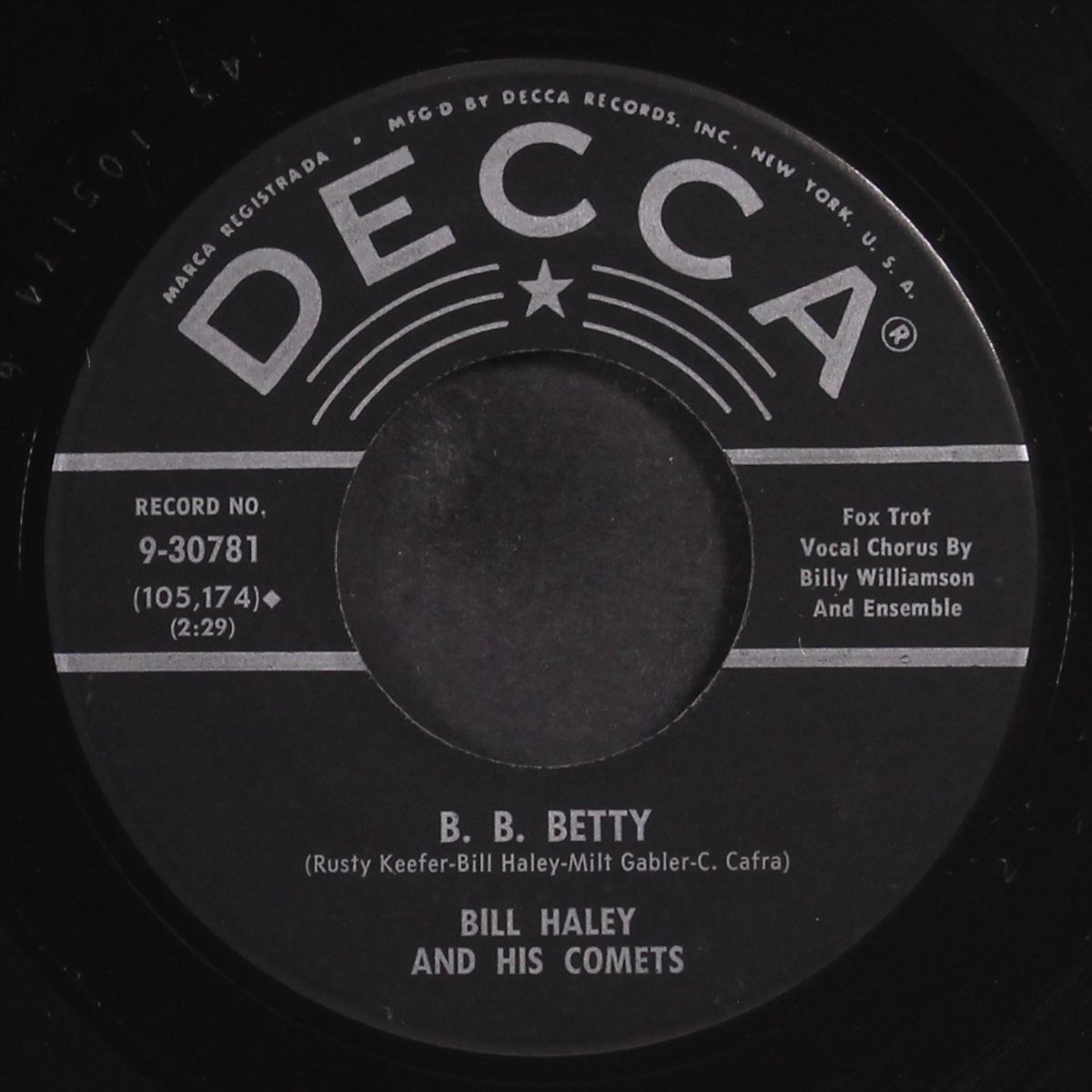 corrine, corrina / b.b. betty by BILL HALEY