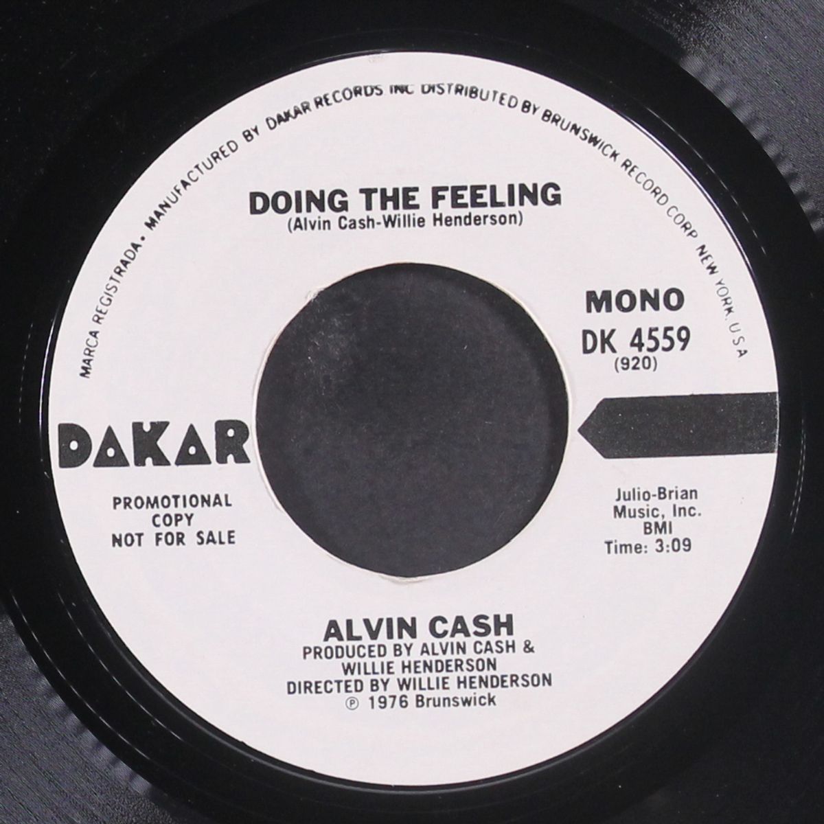 doing the feeling / mono by ALVIN CASH