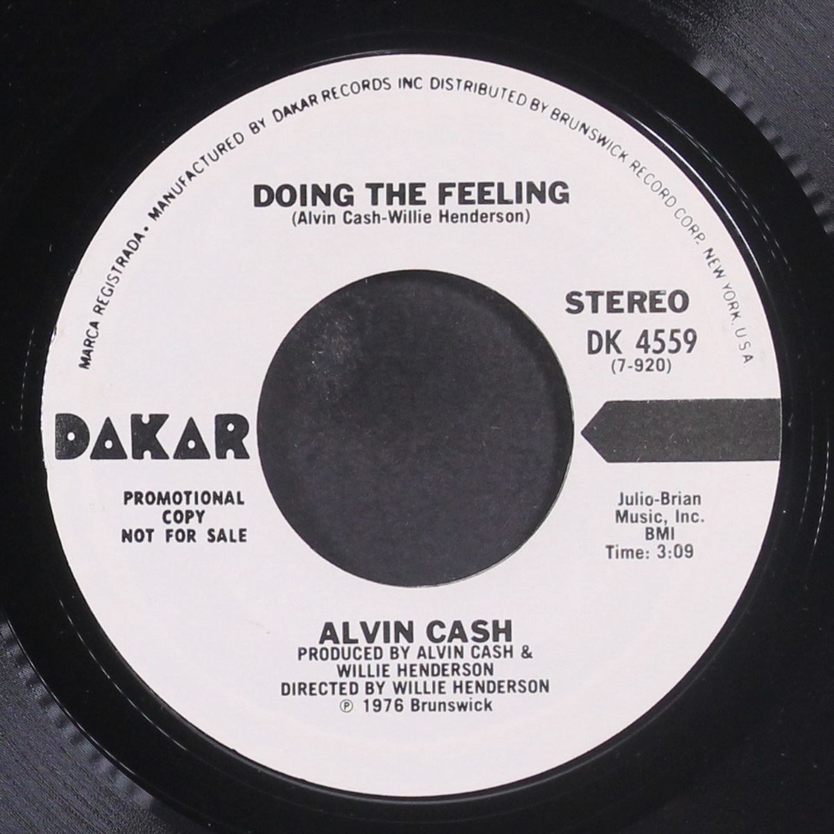 doing the feeling / mono by ALVIN CASH