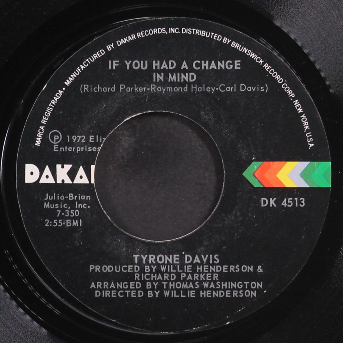 if you had a change in mind / was it just a feeling by TYRONE DAVIS