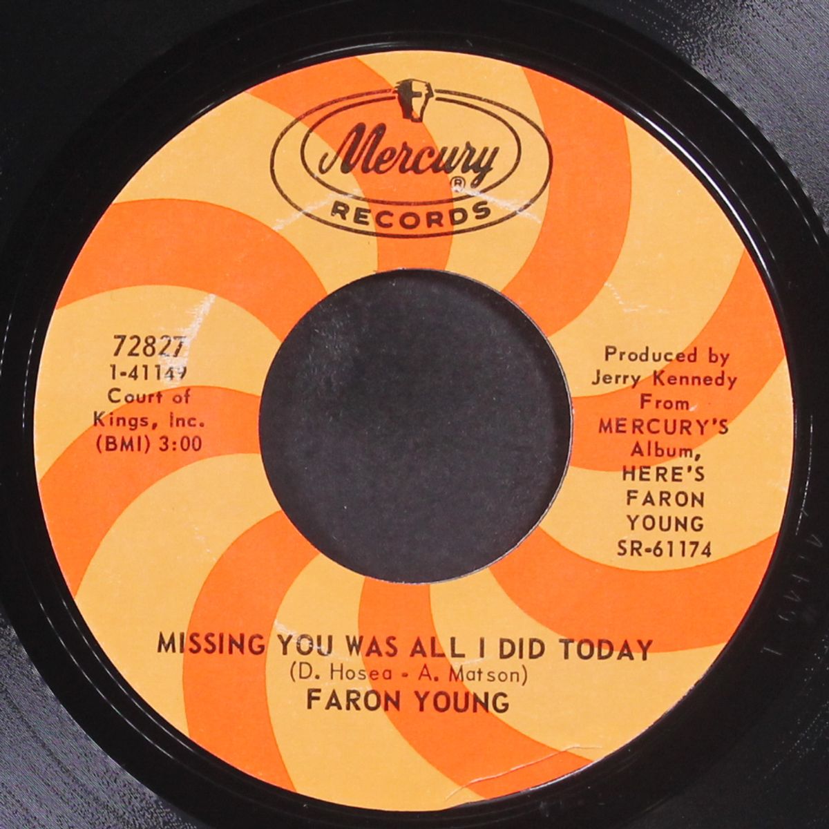 i just came to get my baby / missing you was all i did today by FARON YOUNG