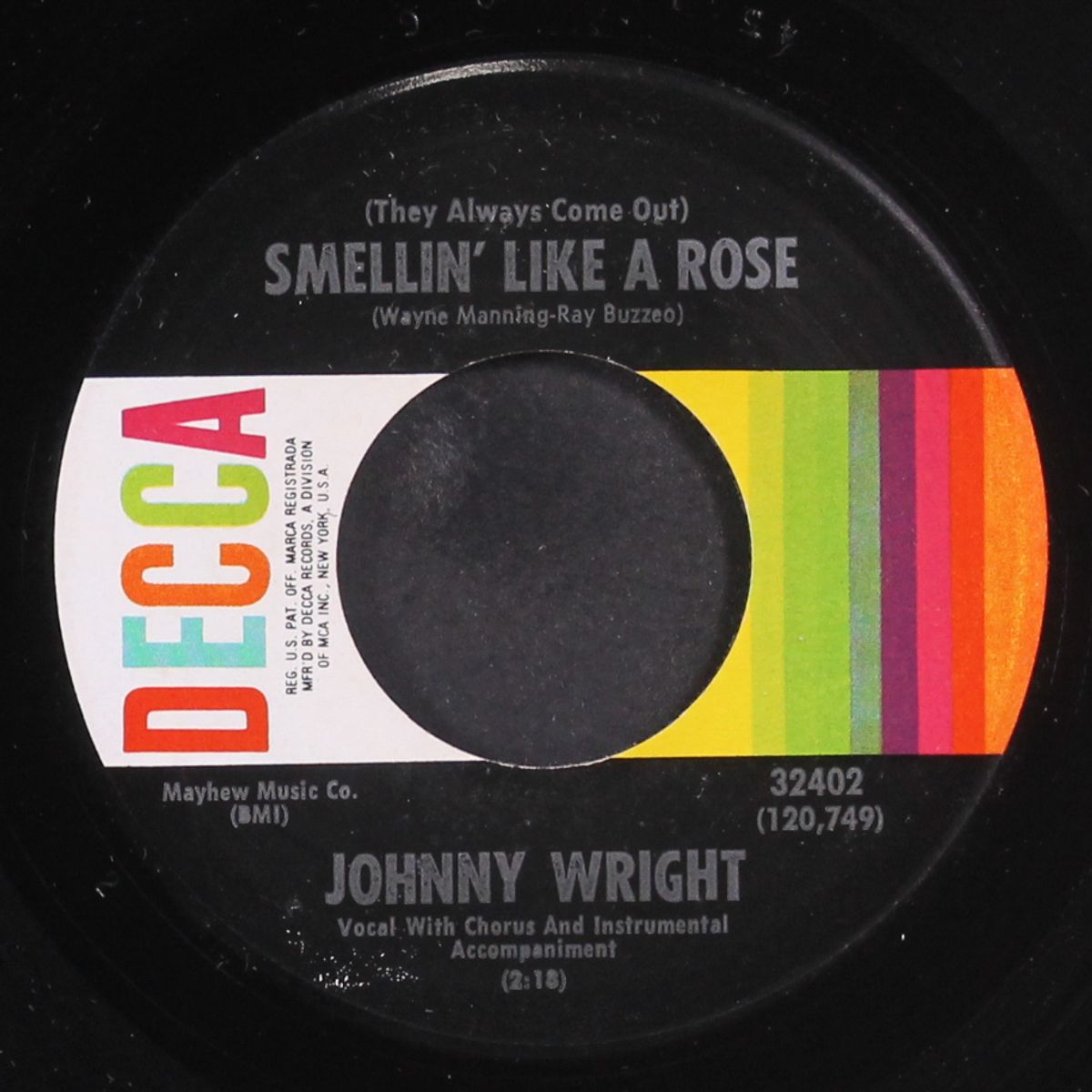 smellin' like a rose / one little taco by JOHNNY WRIGHT