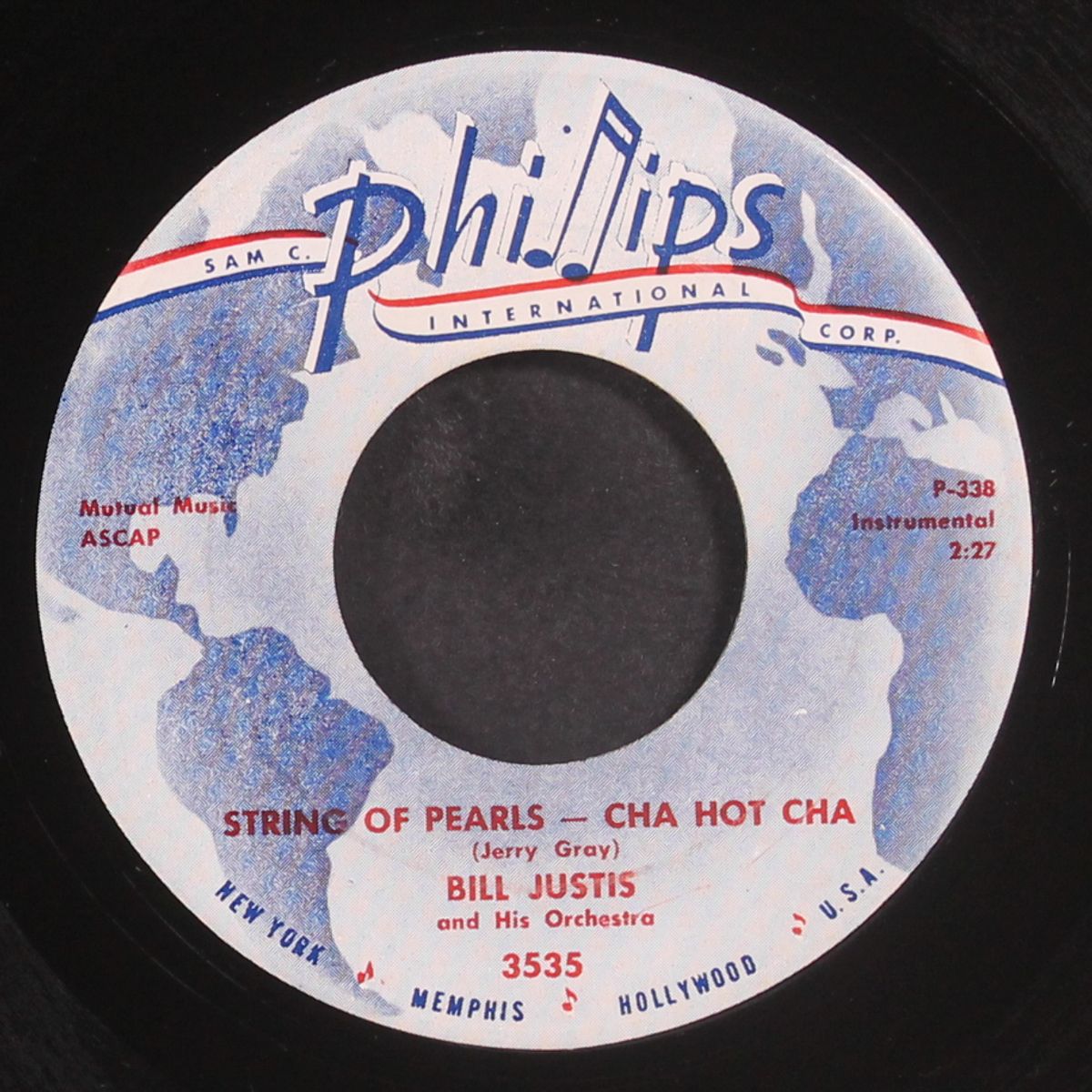 bop train / string of pearls by BILL JUSTIS