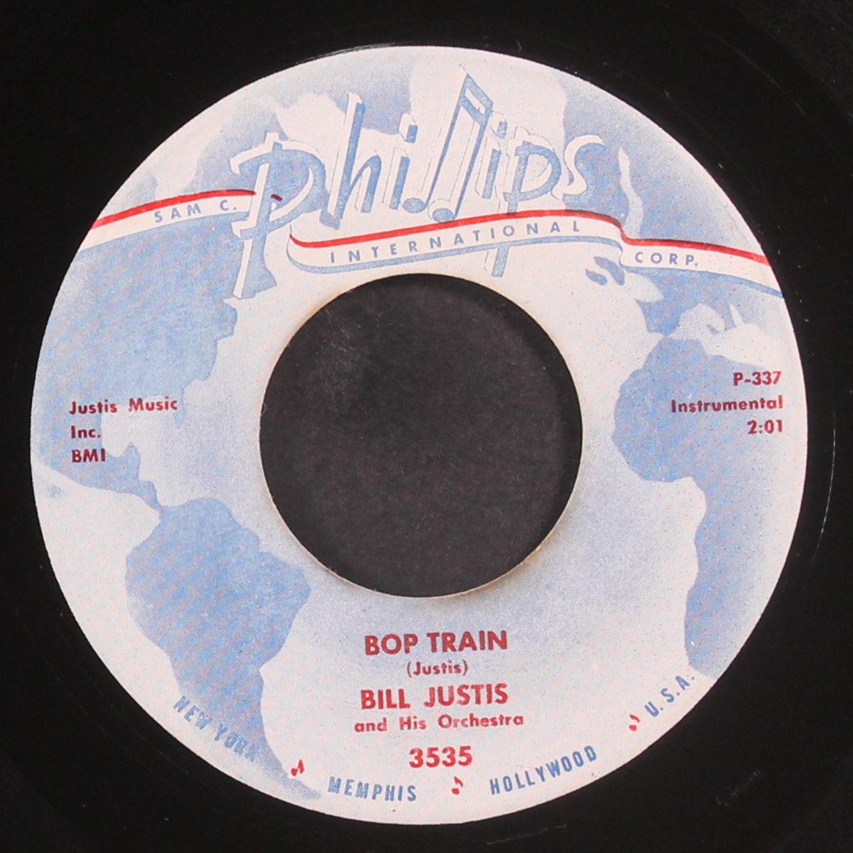 bop train / string of pearls by BILL JUSTIS