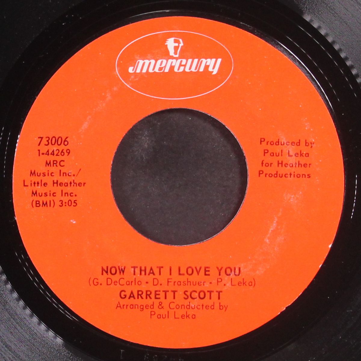 now that i love you / i'm give you all my love by GARRETT SCOTT