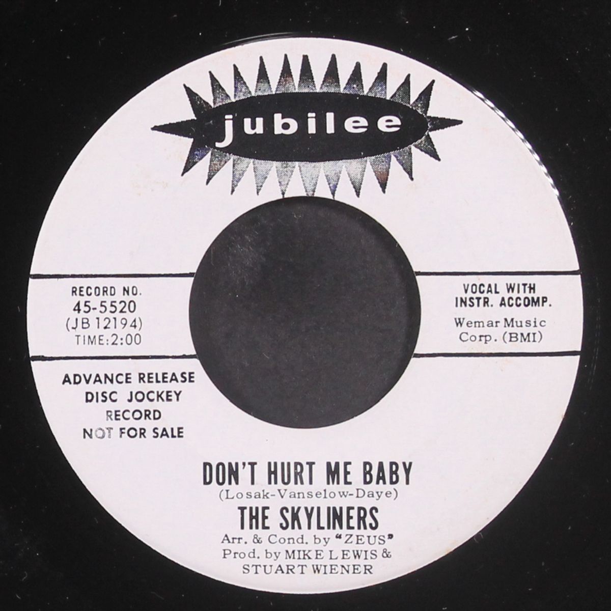 don't hurt me baby / i run to you by SKYLINERS