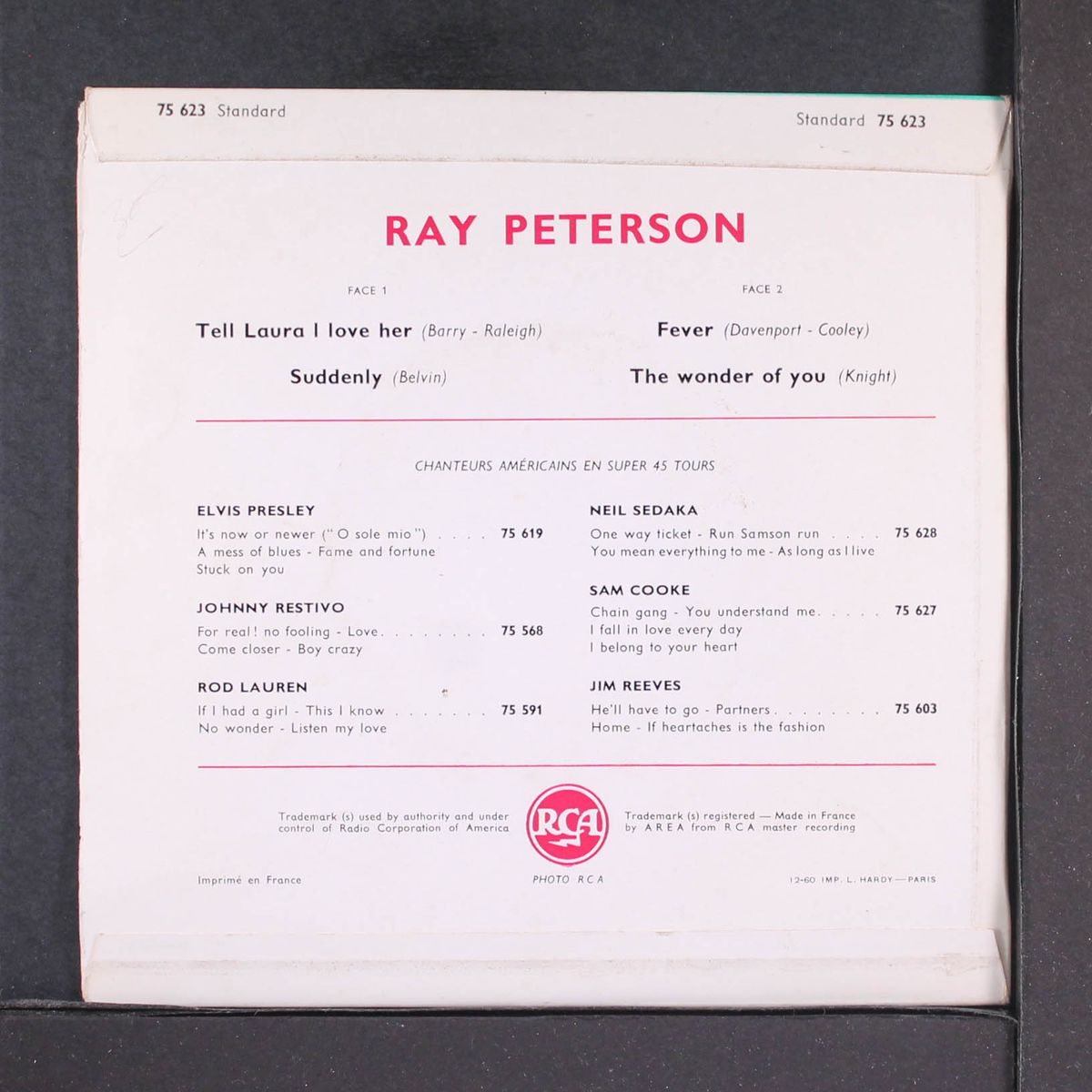 tell laura i love her by RAY PETERSON