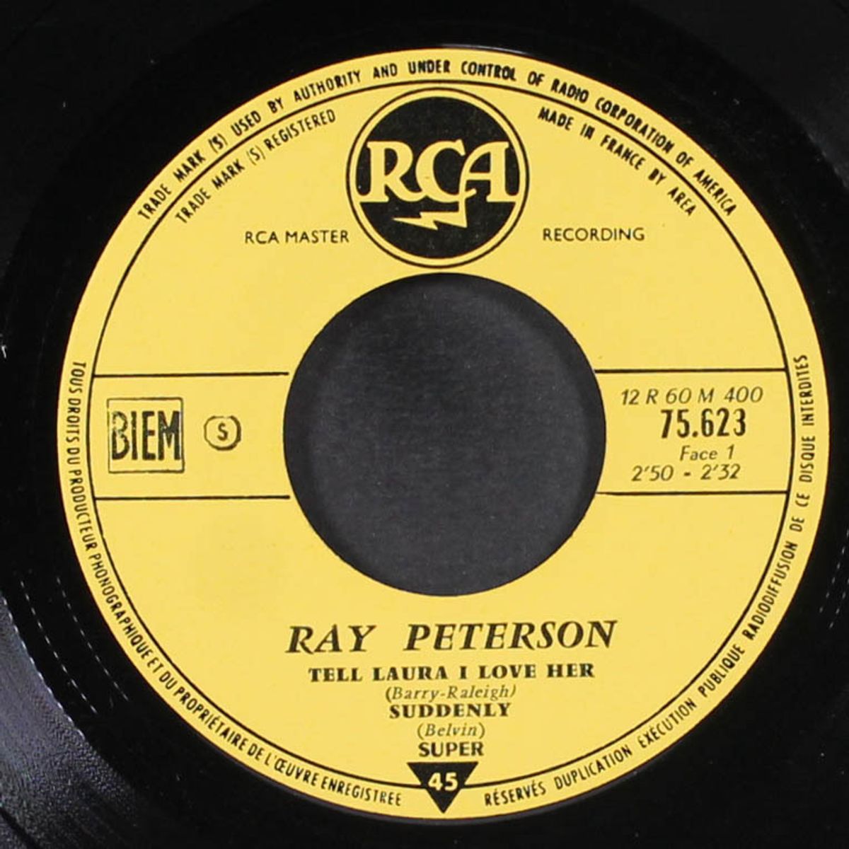 tell laura i love her by RAY PETERSON
