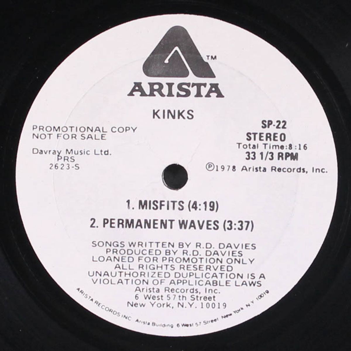 misfit record by KINKS