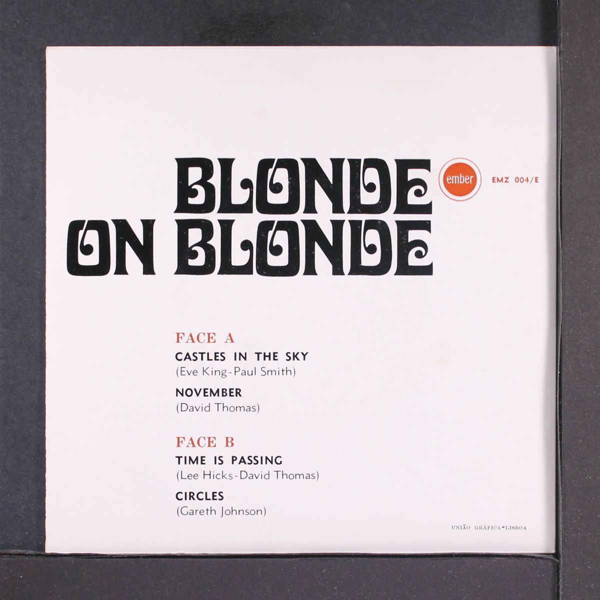 castles in the sky / november / time is passing / circles by BLONDE ON BLONDE