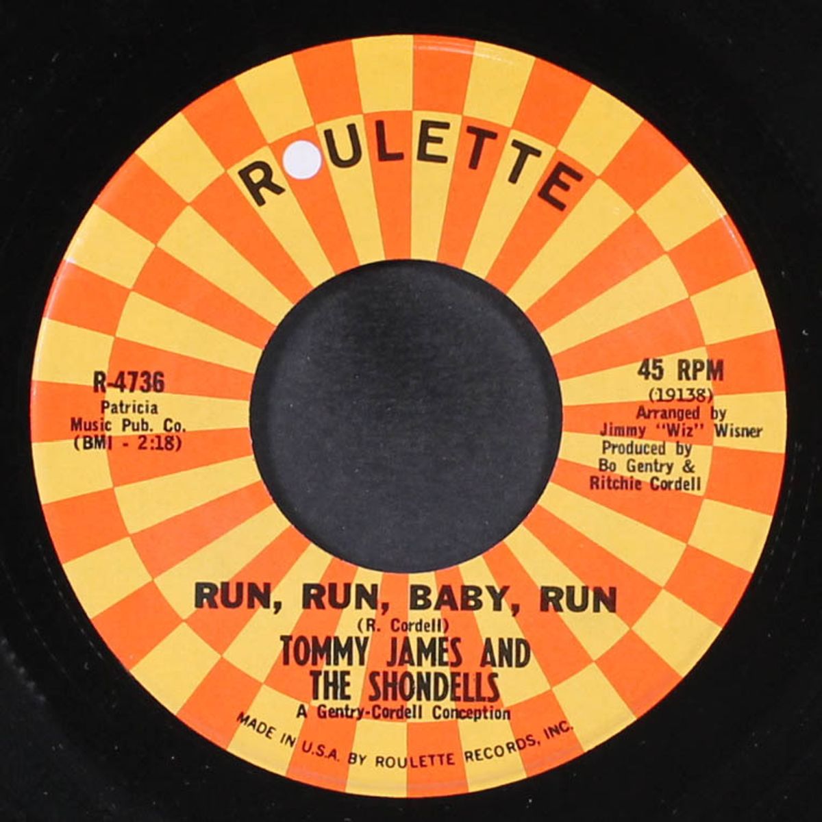 mirage / run, run, run by TOMMY JAMES & SHONDELLS