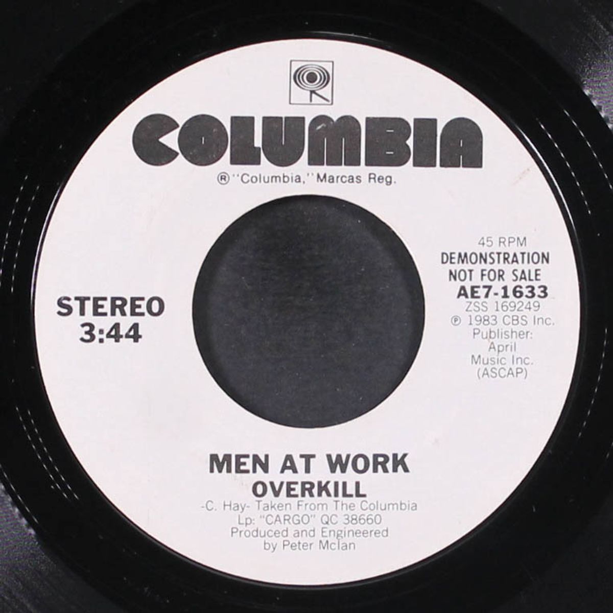 overkill / same by MEN AT WORK