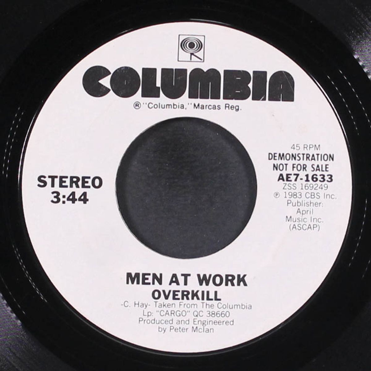 overkill / same by MEN AT WORK