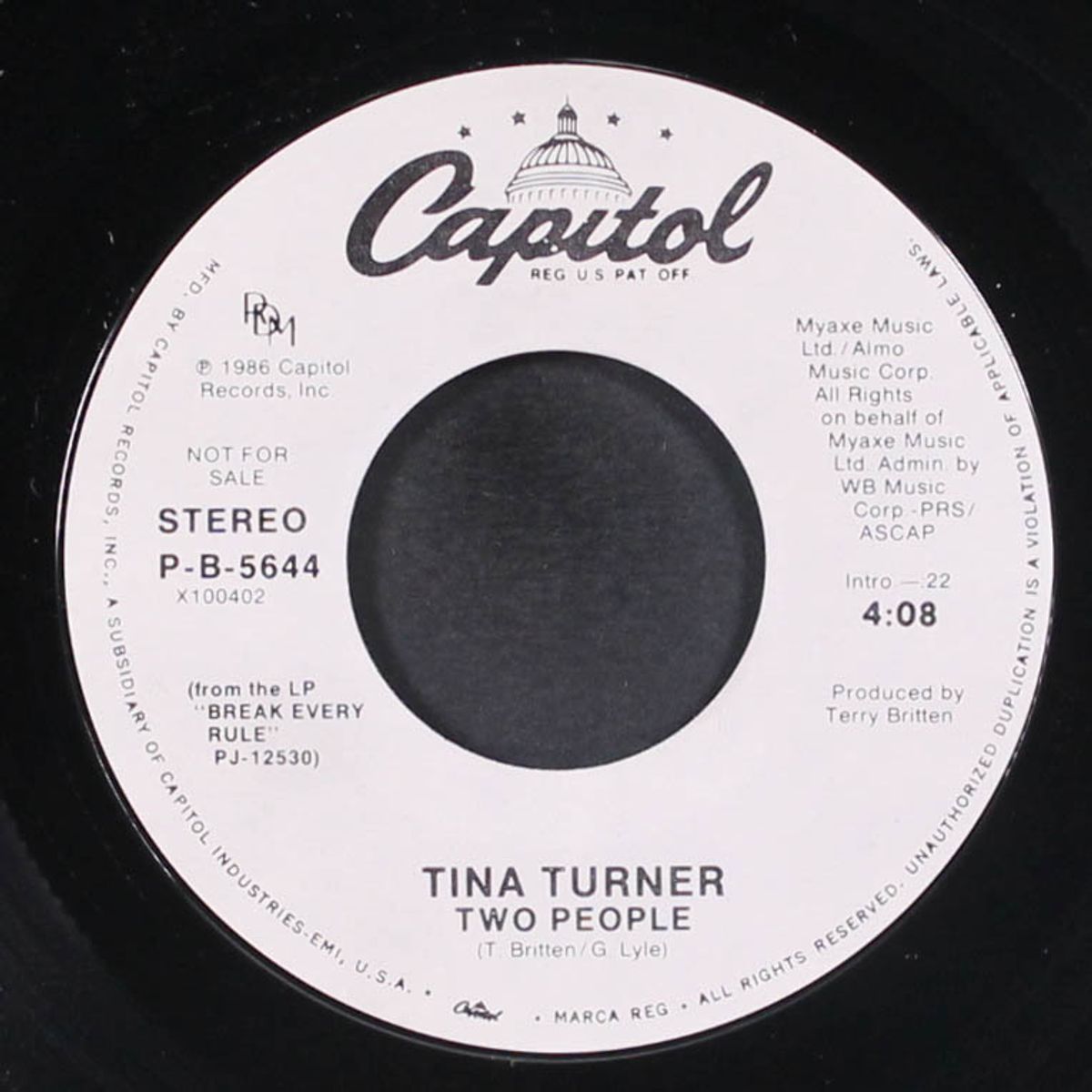 two people / same by TINA TURNER