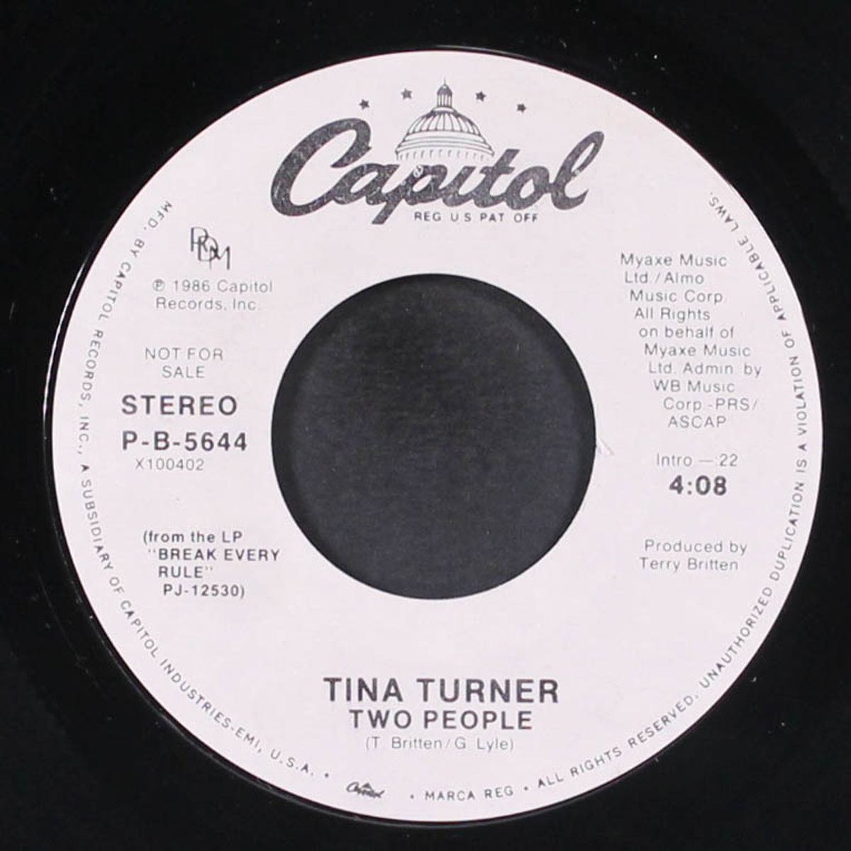 two people / same by TINA TURNER