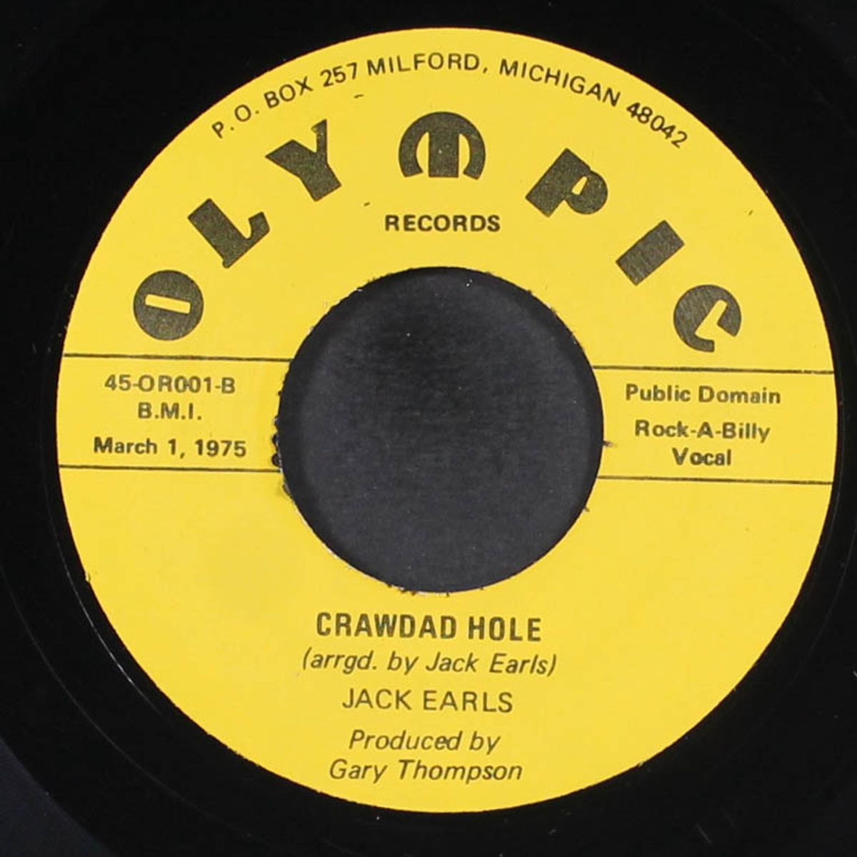 she sure can rock me / crawdad hole by JACK EARLS