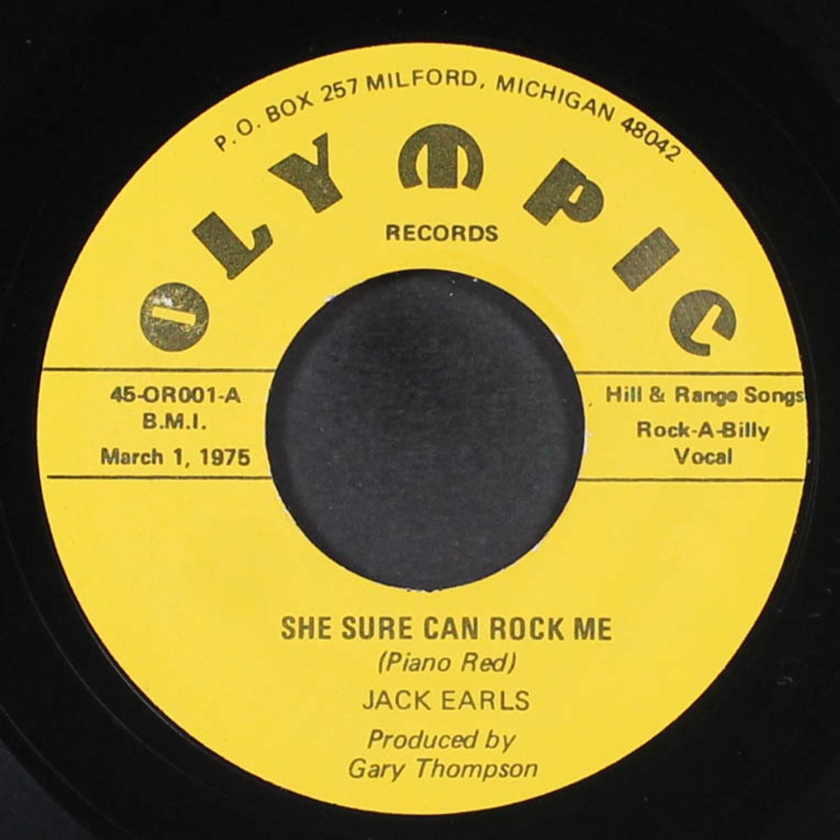 she sure can rock me / crawdad hole by JACK EARLS