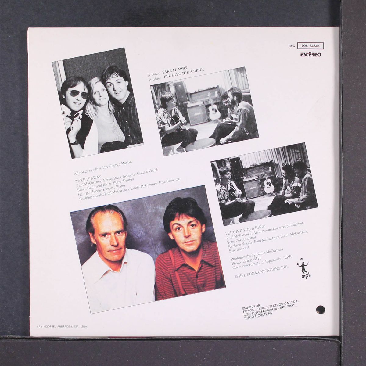 take it away / i'll give you a ring by PAUL MCCARTNEY
