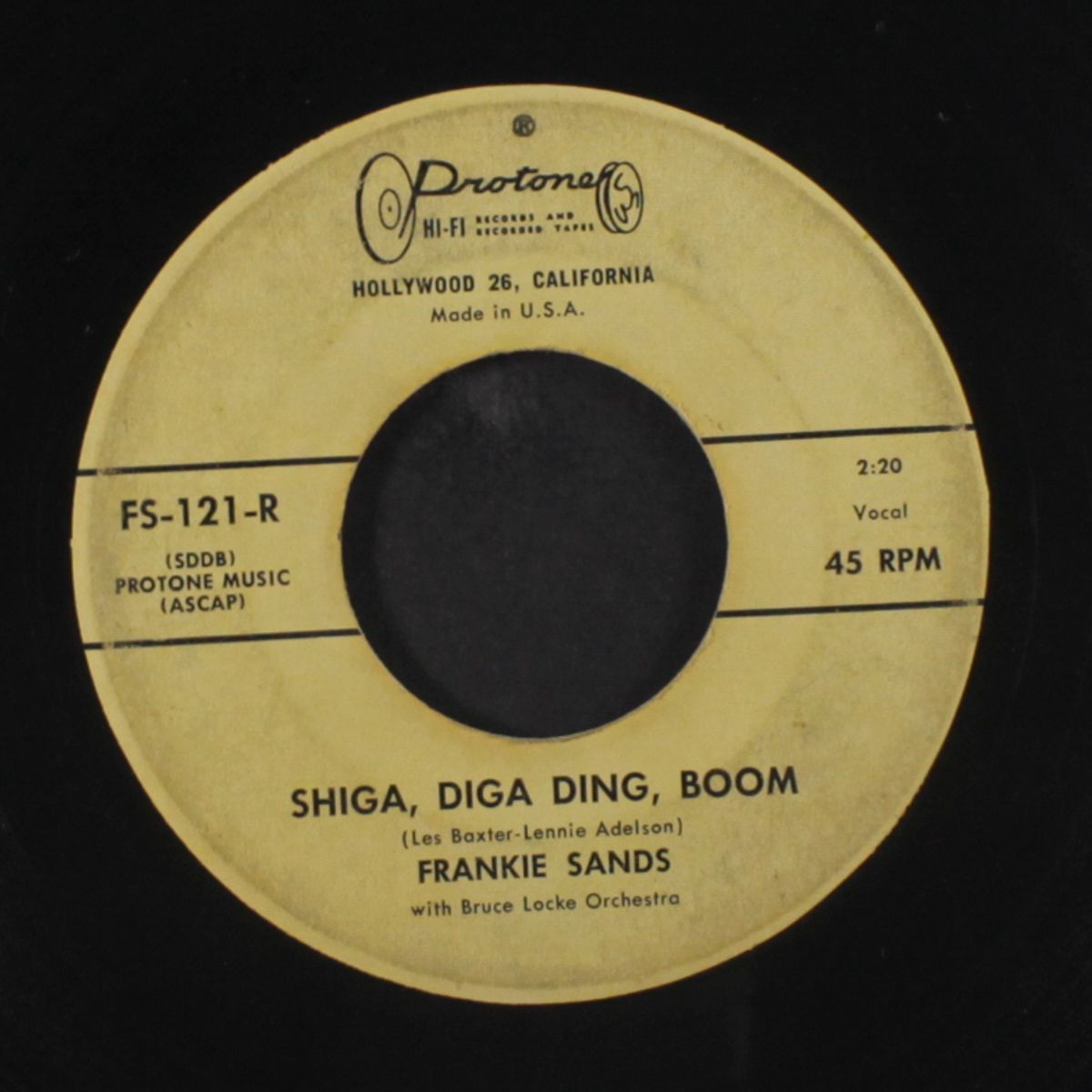 want your love / shiga, diga ding, boom by FRANKIE SANDS