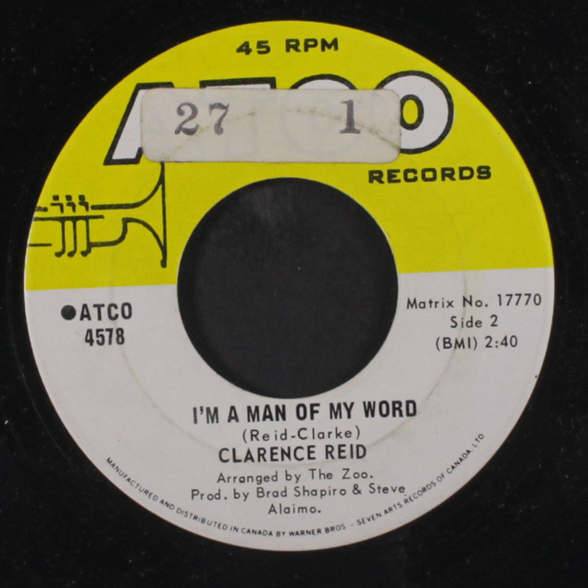 i'm gonna tear you a new heart / i'm a man of my word by CLARENCE REID