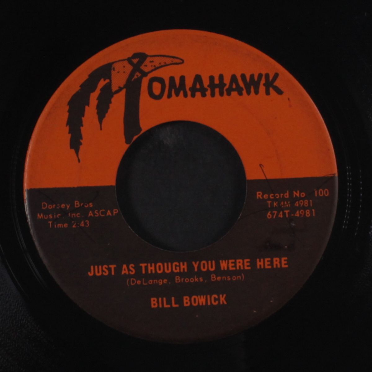 just as though you were here / don't sit under the apple tree by BILL BOWICK