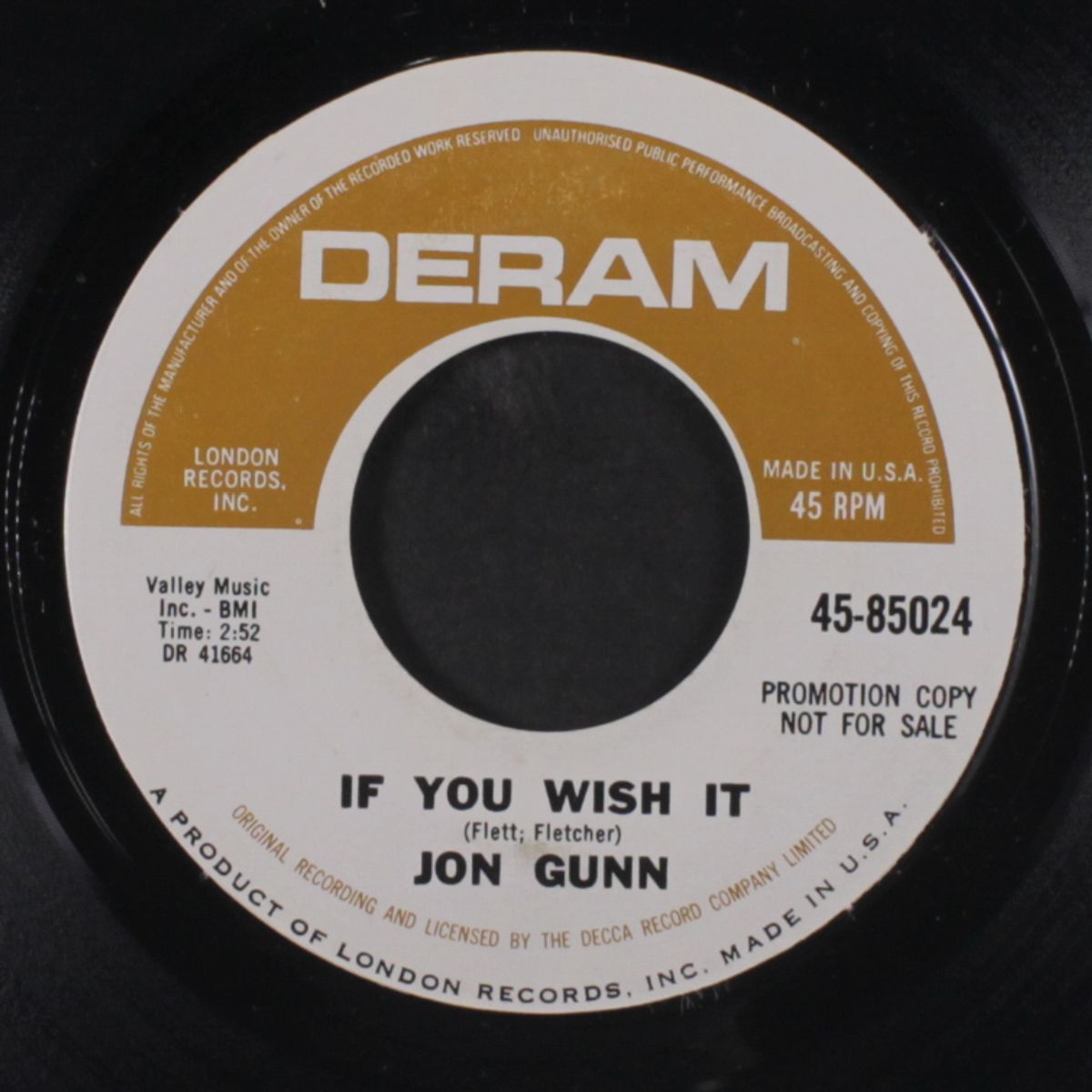 if you wish it / let the heartaches begin by JON GUNN